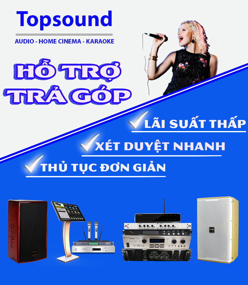 Hỗ trợ trả góp tại topsound